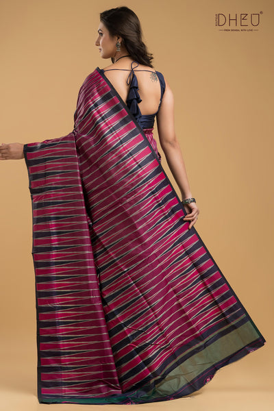 Exclusive Ikkat Silk Saree