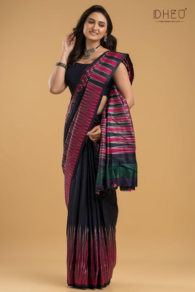 Exclusive Ikkat Silk Saree