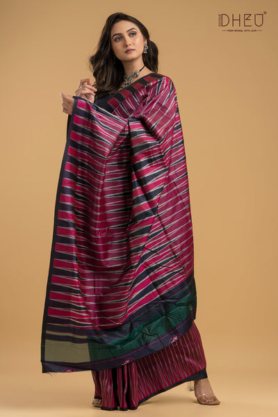 Exclusive Ikkat Silk Saree