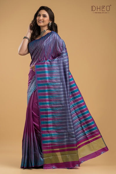Exclusive Ikkat Silk Saree