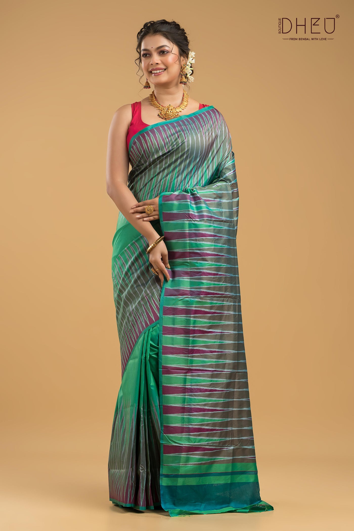Exclusive Ikkat Silk Saree