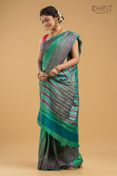 Exclusive Ikkat Silk Saree