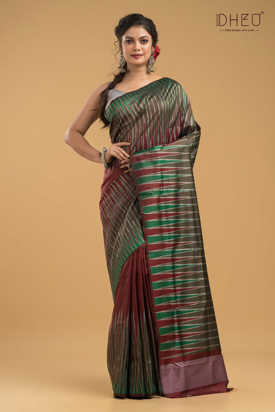 Exclusive Ikkat Silk Saree