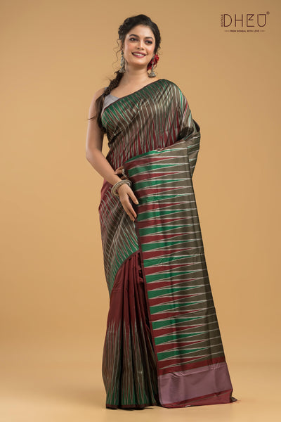 Exclusive Ikkat Silk Saree