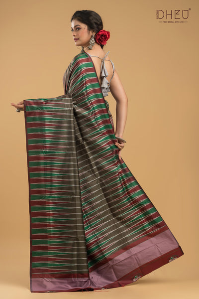 Exclusive Ikkat Silk Saree
