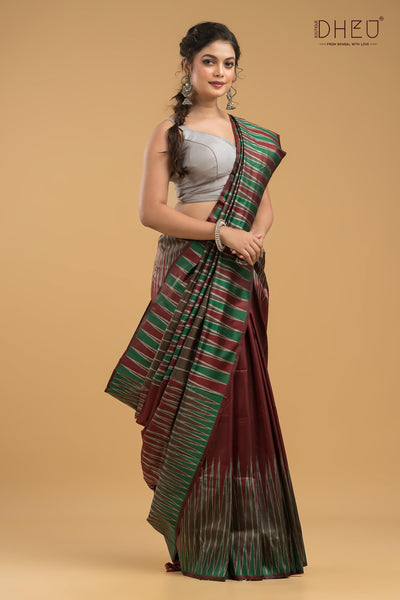 Exclusive Ikkat Silk Saree