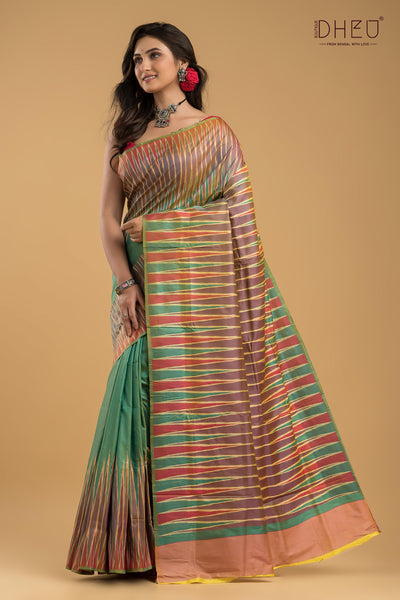 Exclusive Ikkat Silk Saree