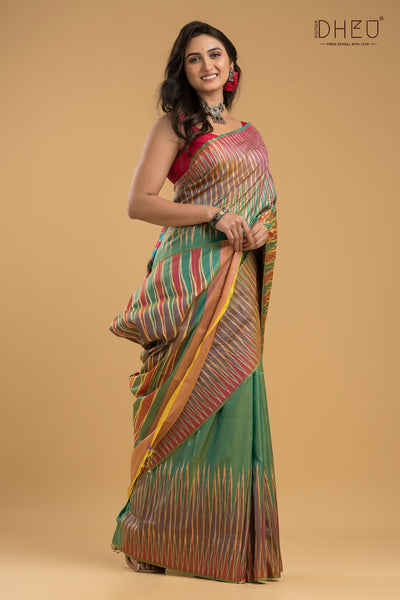 Exclusive Ikkat Silk Saree