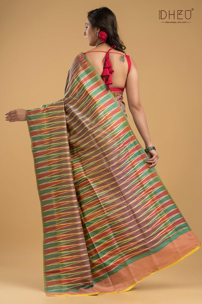 Exclusive Ikkat Silk Saree
