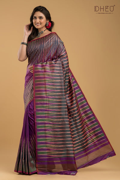 Exclusive Ikkat Silk Saree