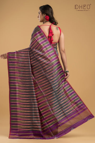 Exclusive Ikkat Silk Saree