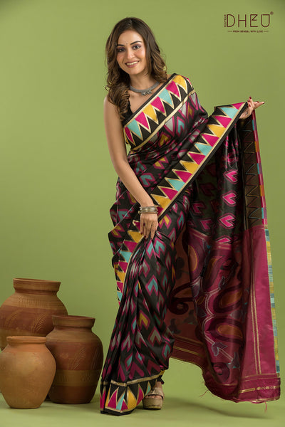 Exclusive Designer Patola Silk Saree