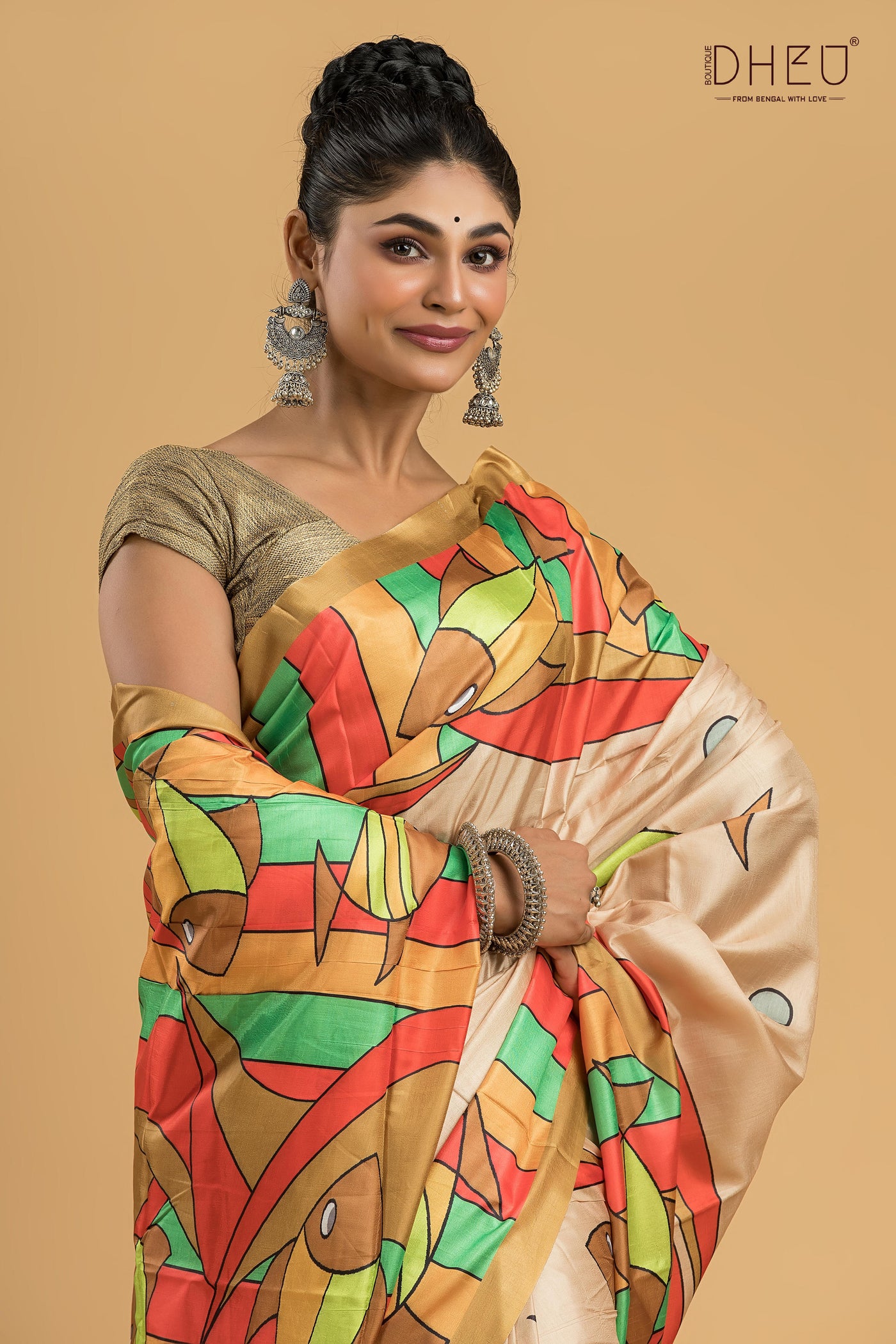 Digital Printed Silk Saree