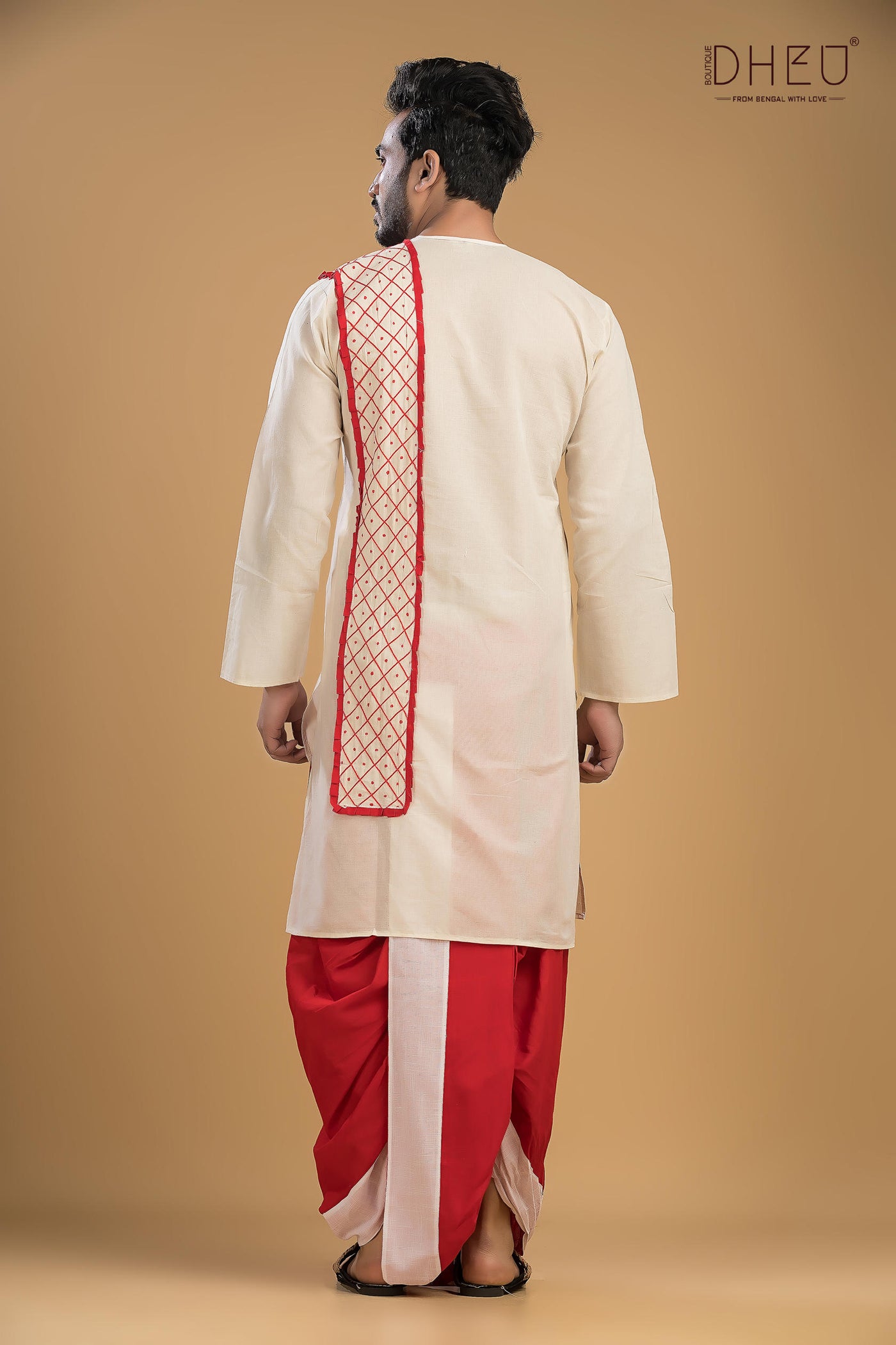 Designer Saree & Kurta Couple Set
