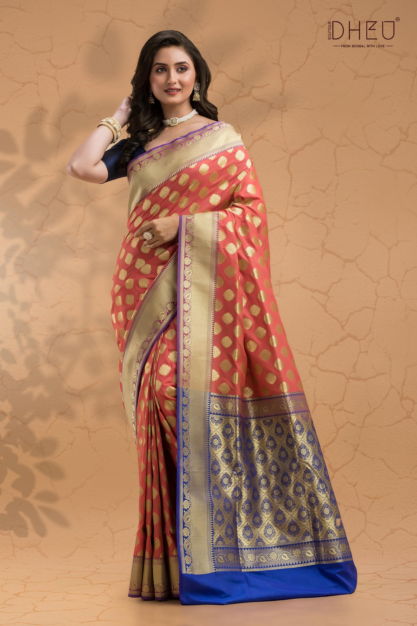 DilBar- Designer Zardausi Benarasi Saree