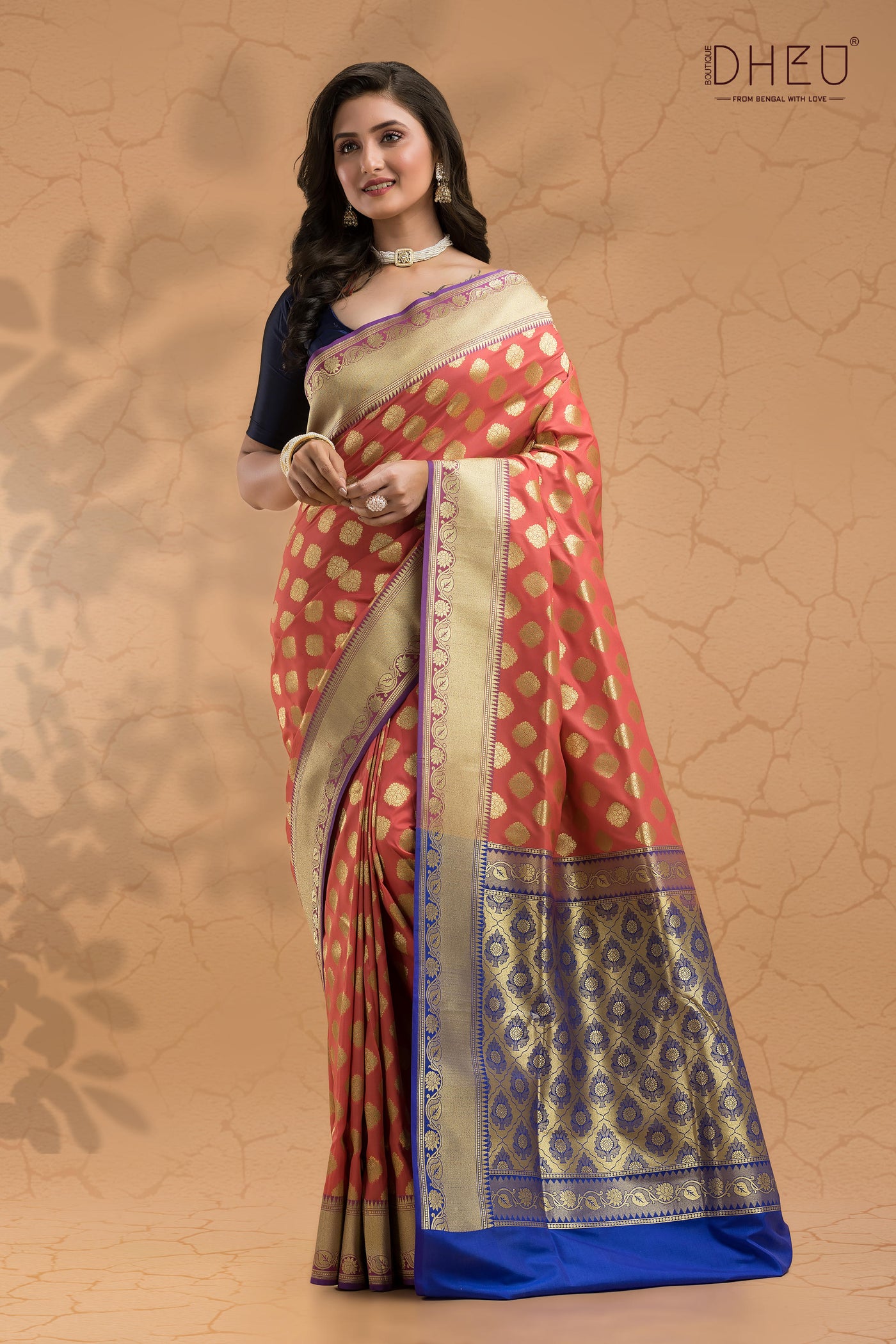 DilBar- Designer Zardausi Benarasi Saree