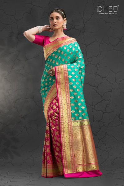 Biyer Saaj - Designer Zardausi Benarasi Saree