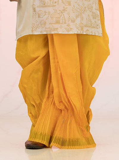 Designer Silk Dhoti- Ready to wear