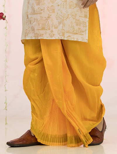 Designer Silk Dhoti- Ready to wear