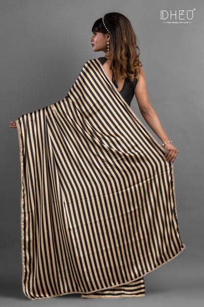 Mona Darling- Dheu Exclusive Printed Satin Saree