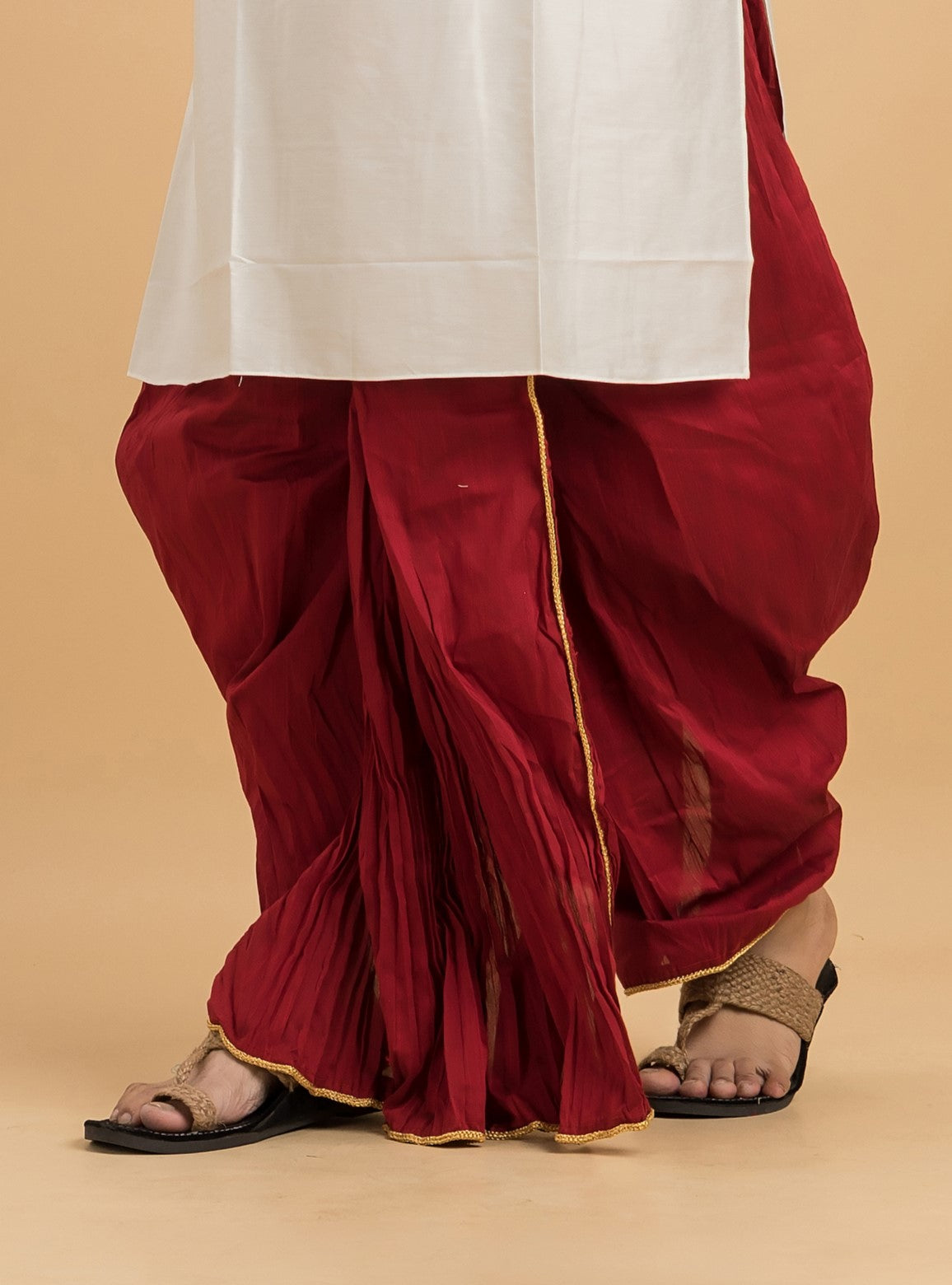 Designer Silk Dhoti- Ready to wear