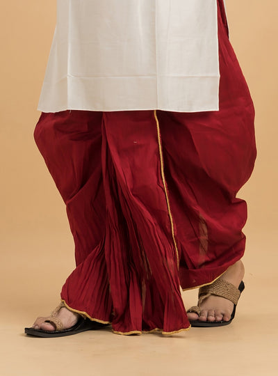 Designer Silk Dhoti- Ready to wear