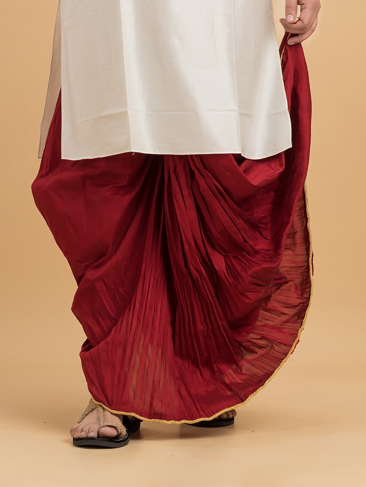 Designer Silk Dhoti- Ready to wear