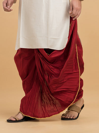 Designer Silk Dhoti- Ready to wear