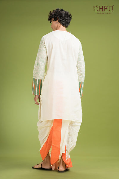 Exclusive Designer Kurta Dhoti(Optional) Set