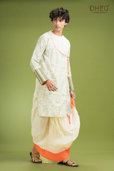 Exclusive Designer Kurta Dhoti(Optional) Set