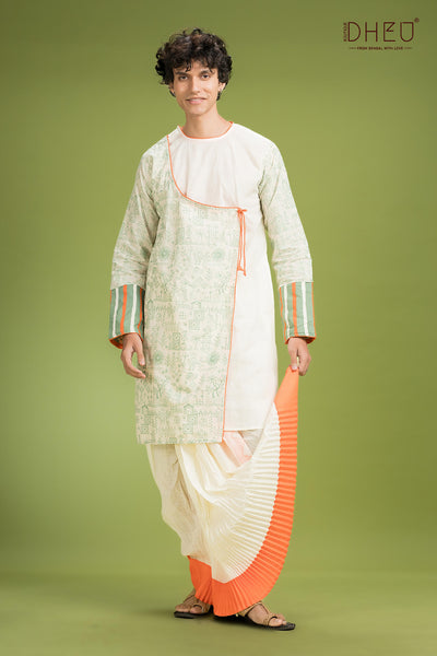 Exclusive Designer Kurta Dhoti(Optional) Set
