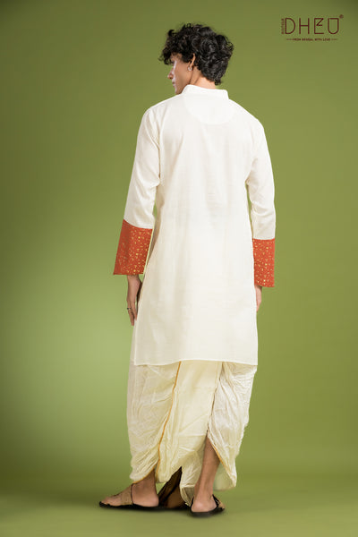 Exclusive Designer Kurta Dhoti(Optional) Set
