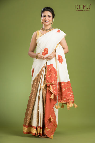 Exclusive Designer Mekhela Sador