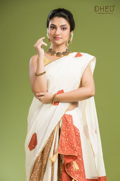 Exclusive Designer Mekhela Sador