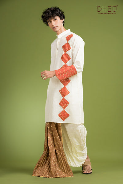 Exclusive Designer Kurta Dhoti(Optional) Set