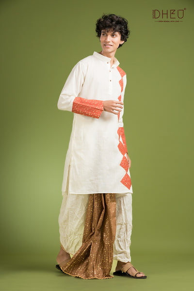Exclusive Designer Kurta Dhoti(Optional) Set