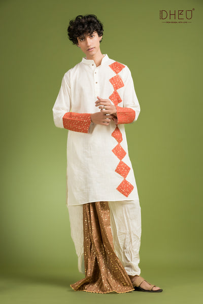 Exclusive Designer Kurta Dhoti(Optional) Set