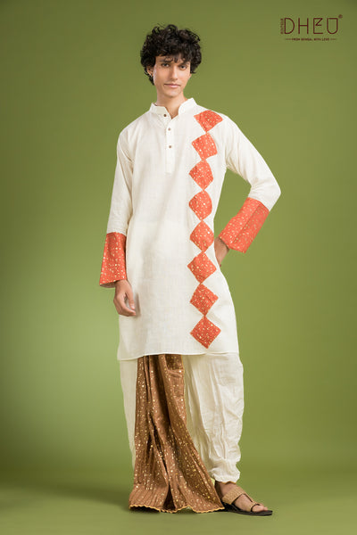 Exclusive Designer Kurta Dhoti(Optional) Set
