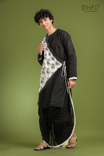Exclusive Designer Kurta Dhoti(Optional) Set