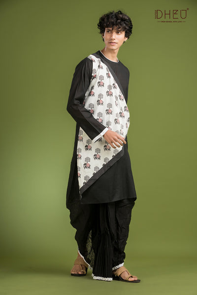 Exclusive Designer Kurta Dhoti(Optional) Set