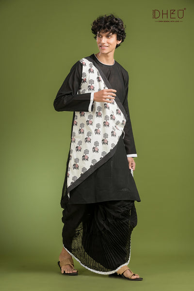 Exclusive Designer Kurta Dhoti(Optional) Set