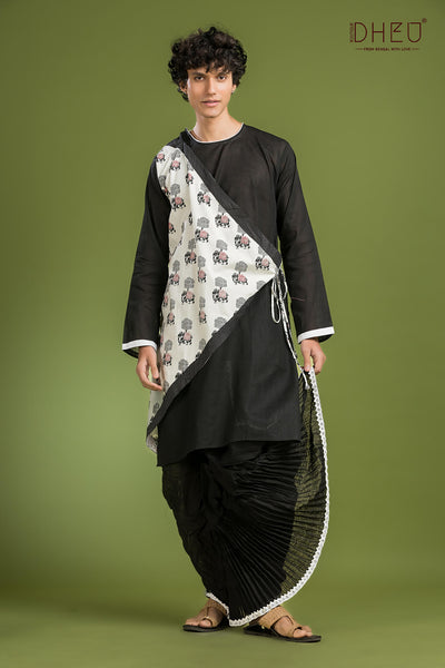 Exclusive Designer Kurta Dhoti(Optional) Set