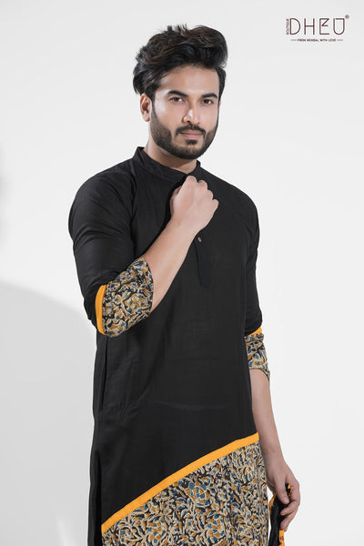 Exclusive Designer Kurta-Dhoti(Optional) Set