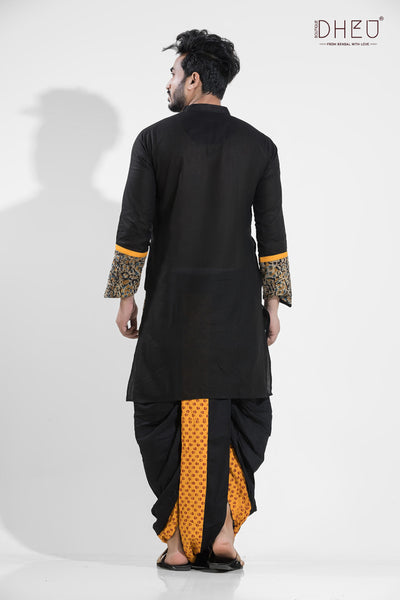 Exclusive Designer Kurta-Dhoti(Optional) Set