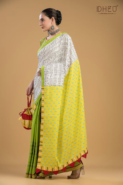 Dheu Exclusive Mekhela & Kurta Couple Set