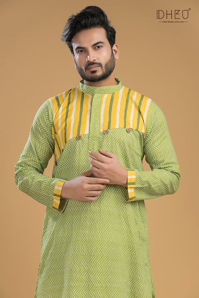 Exclusive Designer Kurta-Dhoti(Optional) Set
