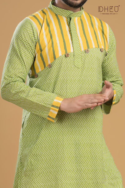 Exclusive Designer Kurta-Dhoti(Optional) Set