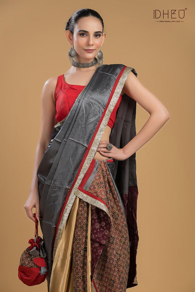 Dheu Exclusive -Designer Mekhela Sador