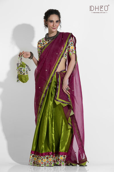 Dheu Exclusive Mekhela & Kurta Couple Set