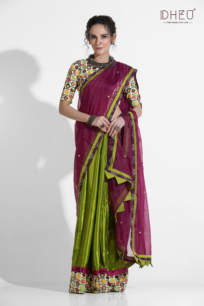 Dheu Exclusive Mekhela & Kurta Couple Set